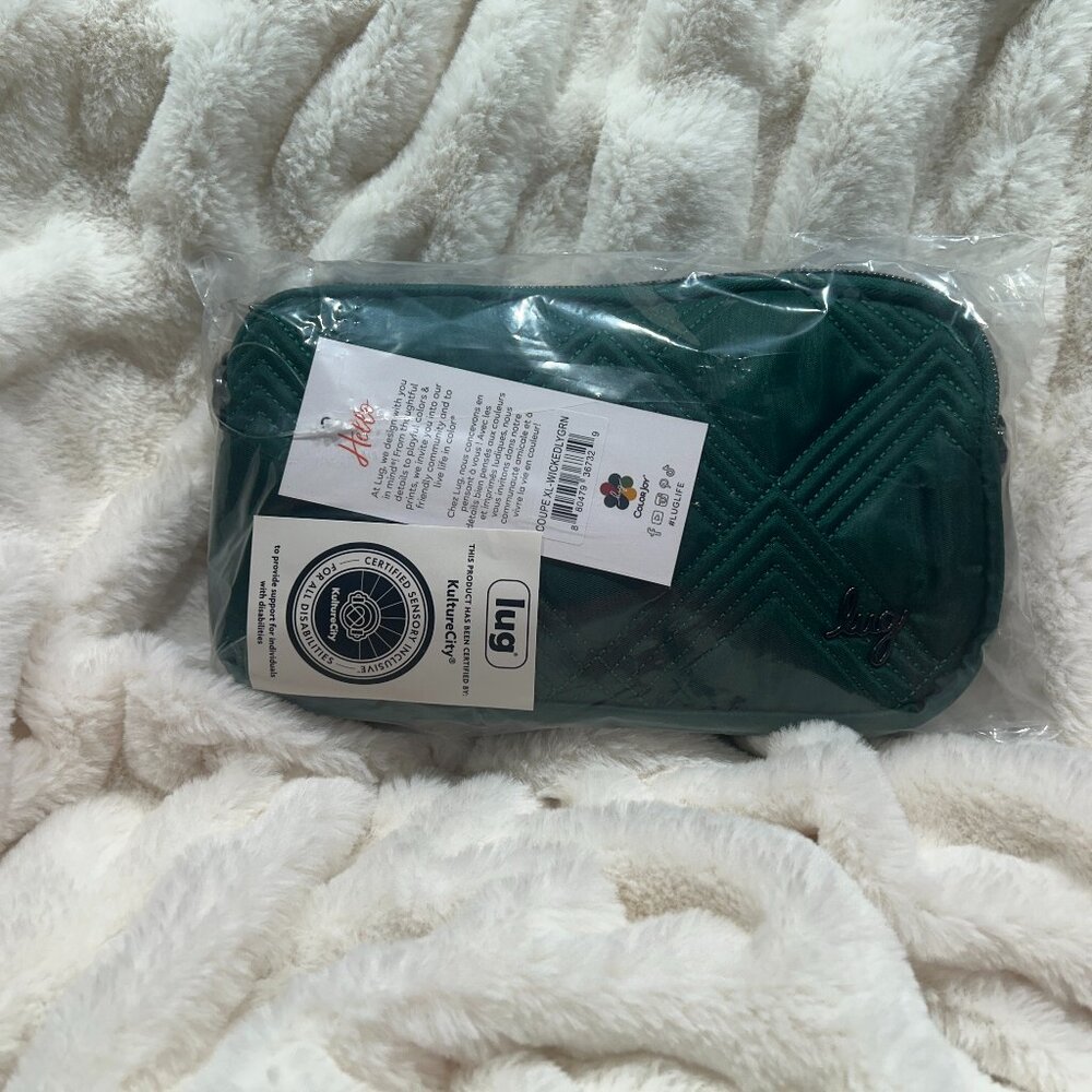 Brand New Lug Wickedly Green Coupe XL Convertible Crossbody Bag